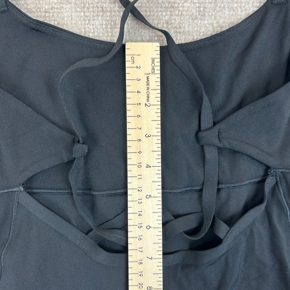 Offline BY Aerie Real Me One Piece Bodysuit Womens Small Black Cross Back Strap - Picture 16 of 16